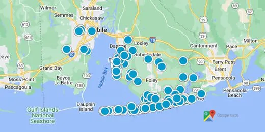 Mobile & Baldwin Real Estate Map Search