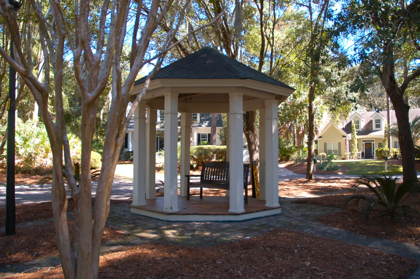 Community gazebo in the Victoria Bluff neighborhood in Bluffton SC