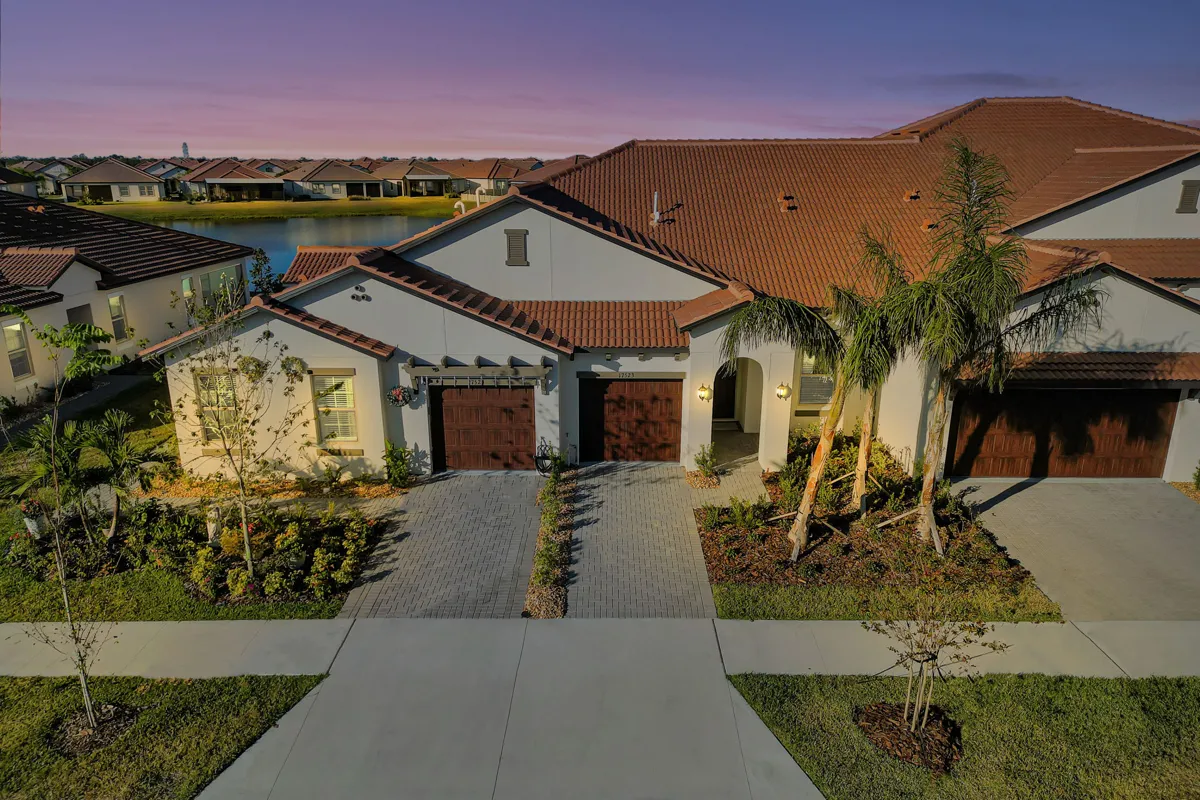 Pond-view villa in Medley at Southshore Bay for Florida snowbird and 55+ lifestyle research