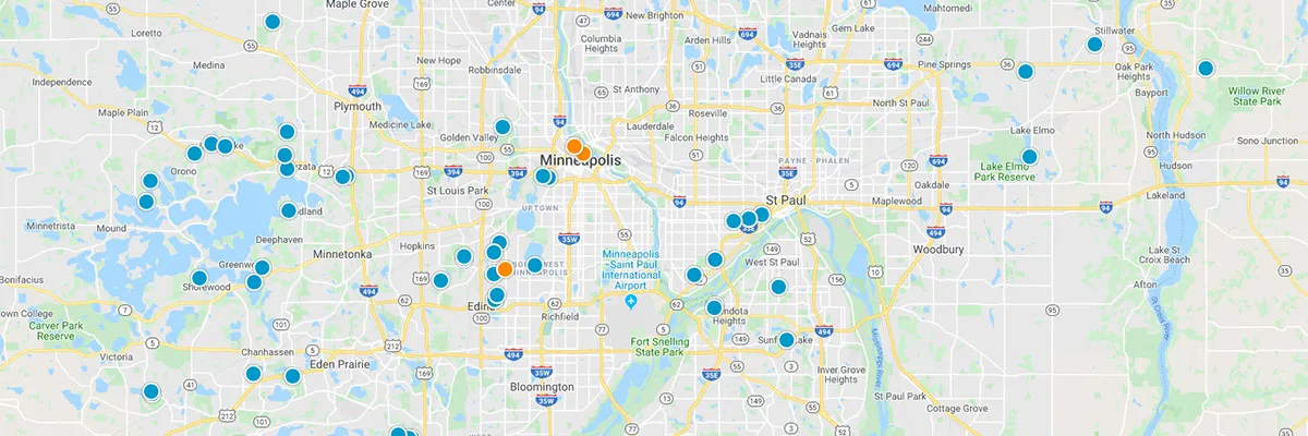 Twin Cities Interactive Map Search