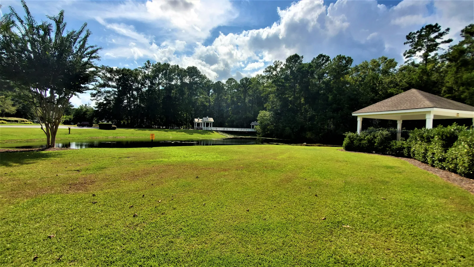 Entrance bridge leading into the Woodbridge neighborhood off Buckwalter Parkway in Bluffton, SC