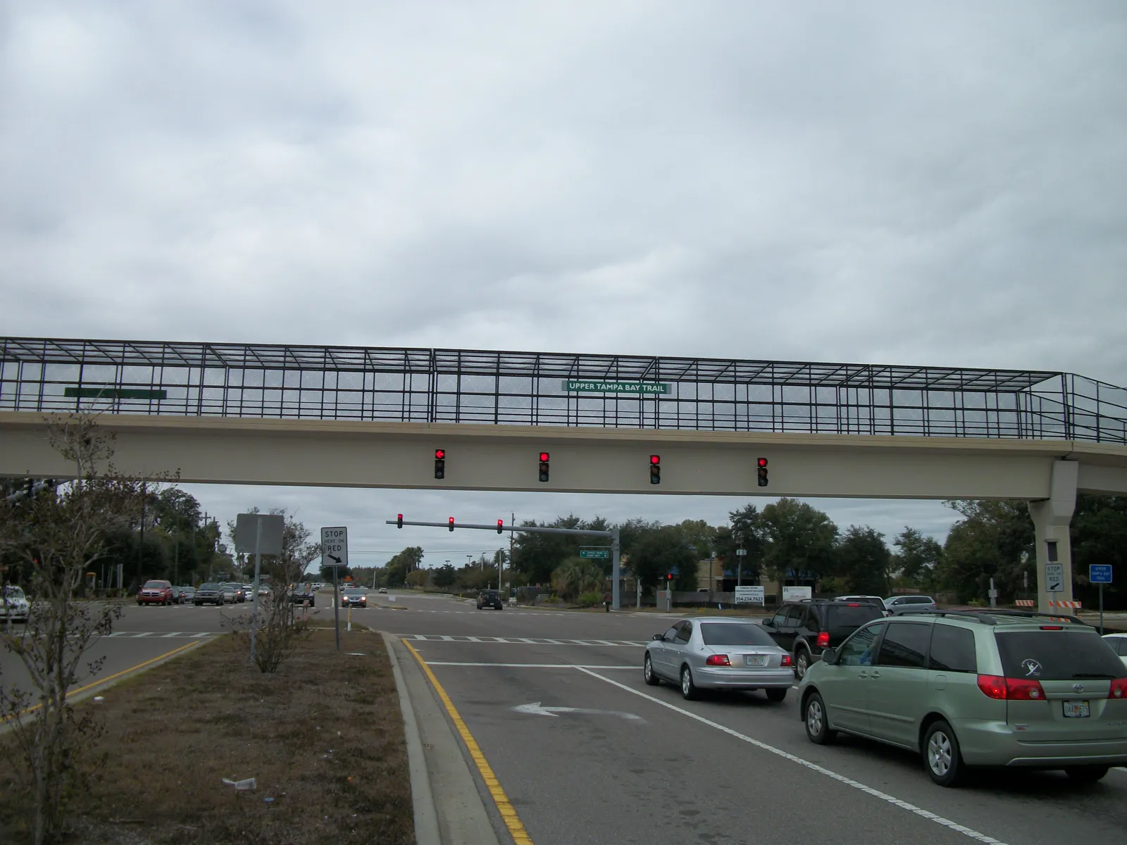 Upper Tampa Bay Trail bridge in Citrus Park near Tampa ZIP code 33625