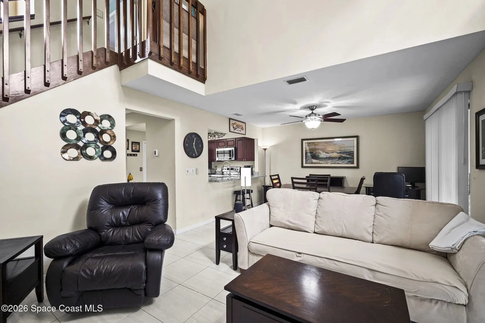 Living room at 2645 Elliot Way, Melbourne FL