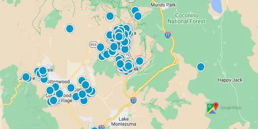 Sedona Real Estate Map Search