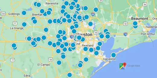 Cypress, Katy, The Woodlands, Tomball, Houston Real Estate Map Search