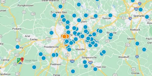 Greenville Real Estate Map Search
