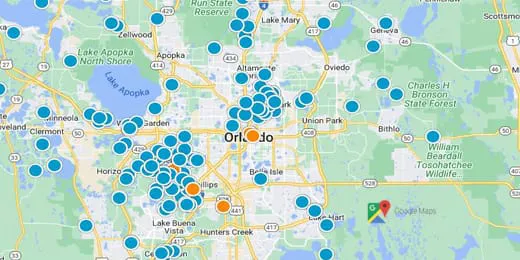 Central Florida Real Estate Map Search