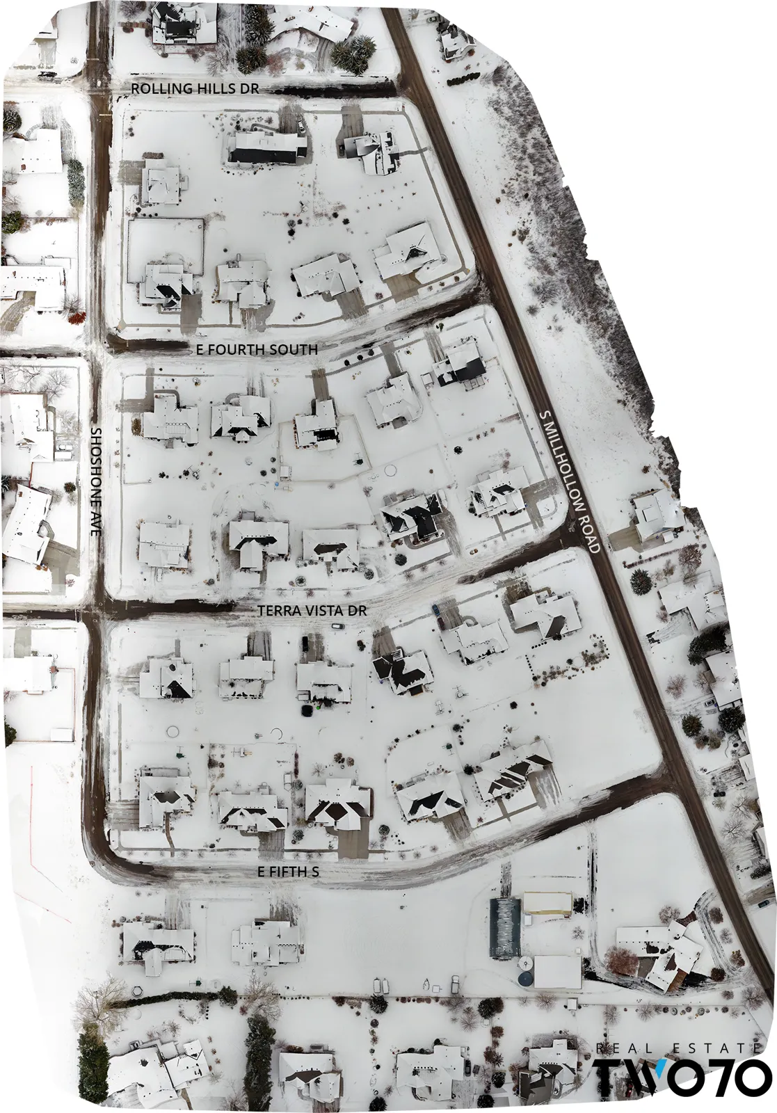 HD Map of Canyon View Estates in Rexburg