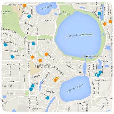 Baldwin Park Interactive Real Estate Map Search