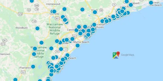 Myrtle Beach Real Estate Map Search