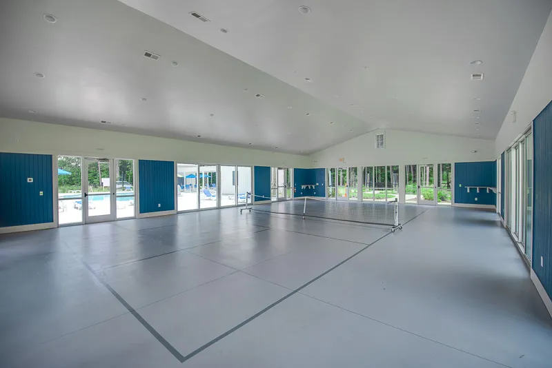 Indoor pickleball court in the Cypress Ridge section of Mill Creek in Bluffton SC