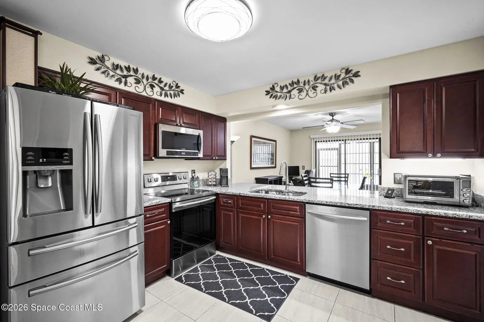 Remodeled kitchen at 2645 Elliot Way, Melbourne FL