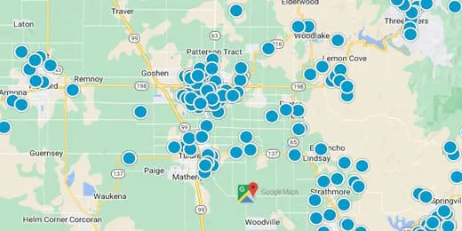 Central California Real Estate Map Search