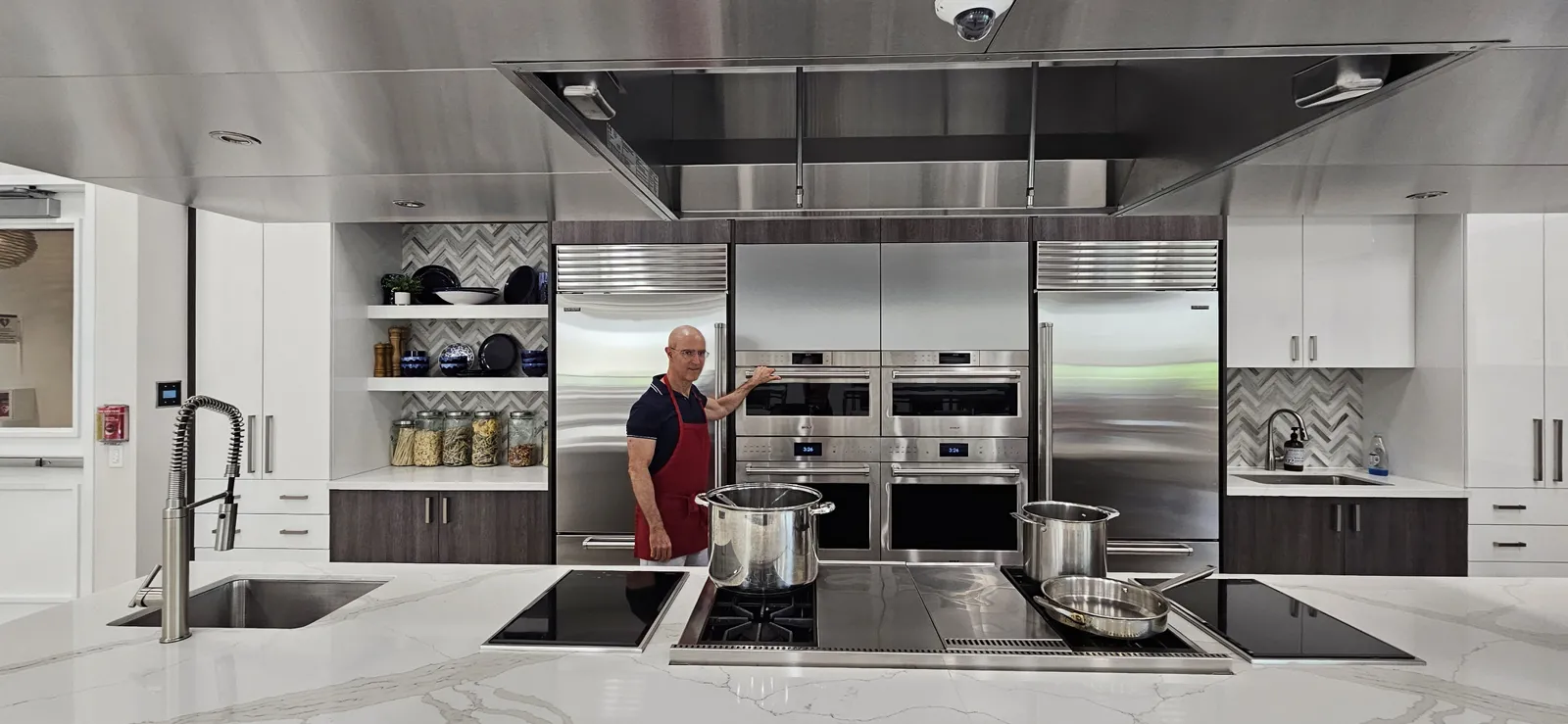 Riverland resident Thom Montrois enjoying a culinary cooking class at the Riverland Arts and Culture Center in Port St. Lucie