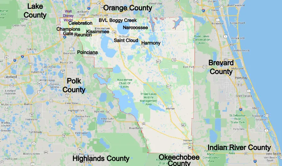 Osceola County Community Map