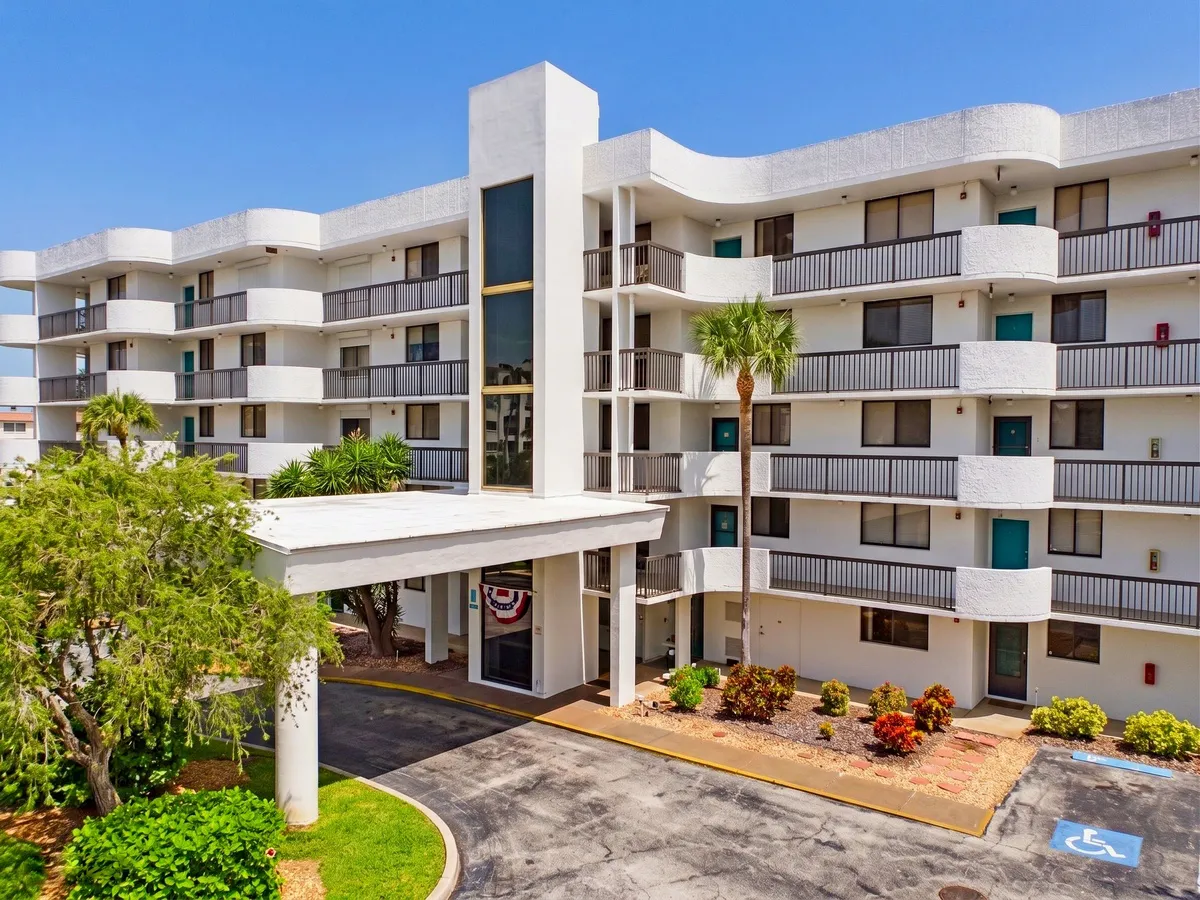 Modern condominium building in Titusville, Florida