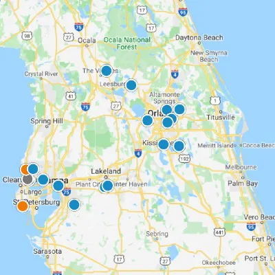 Central Florida Interactive Real Estate Map Search