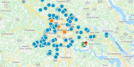 Richmond Area Real Estate Map Search