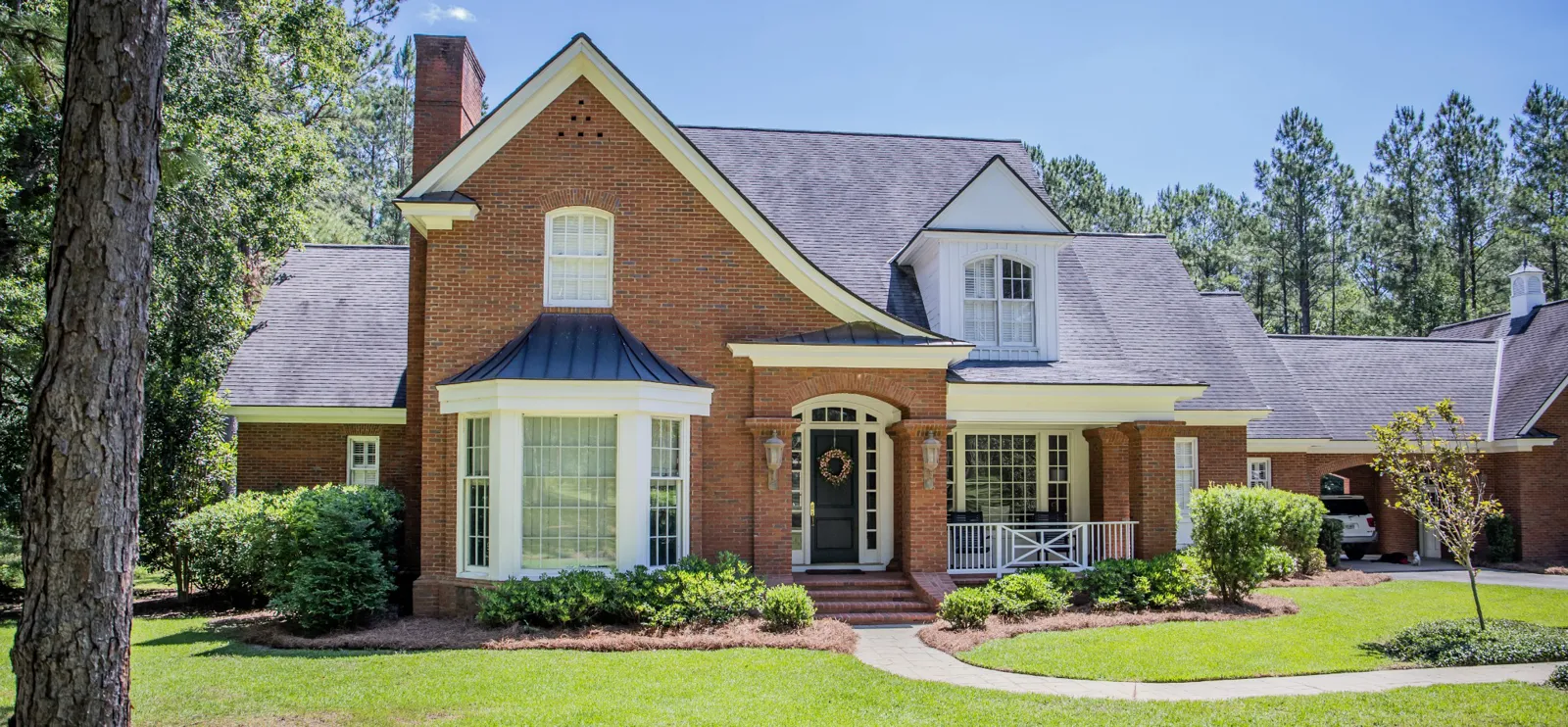 Professionally presented home exterior illustrating seller marketing