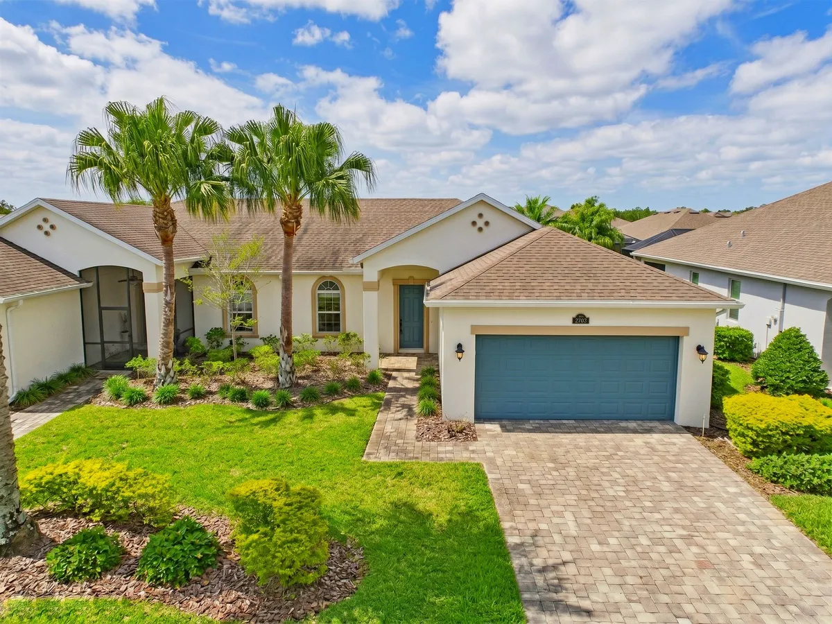 Newer Titusville home with a two-car garage