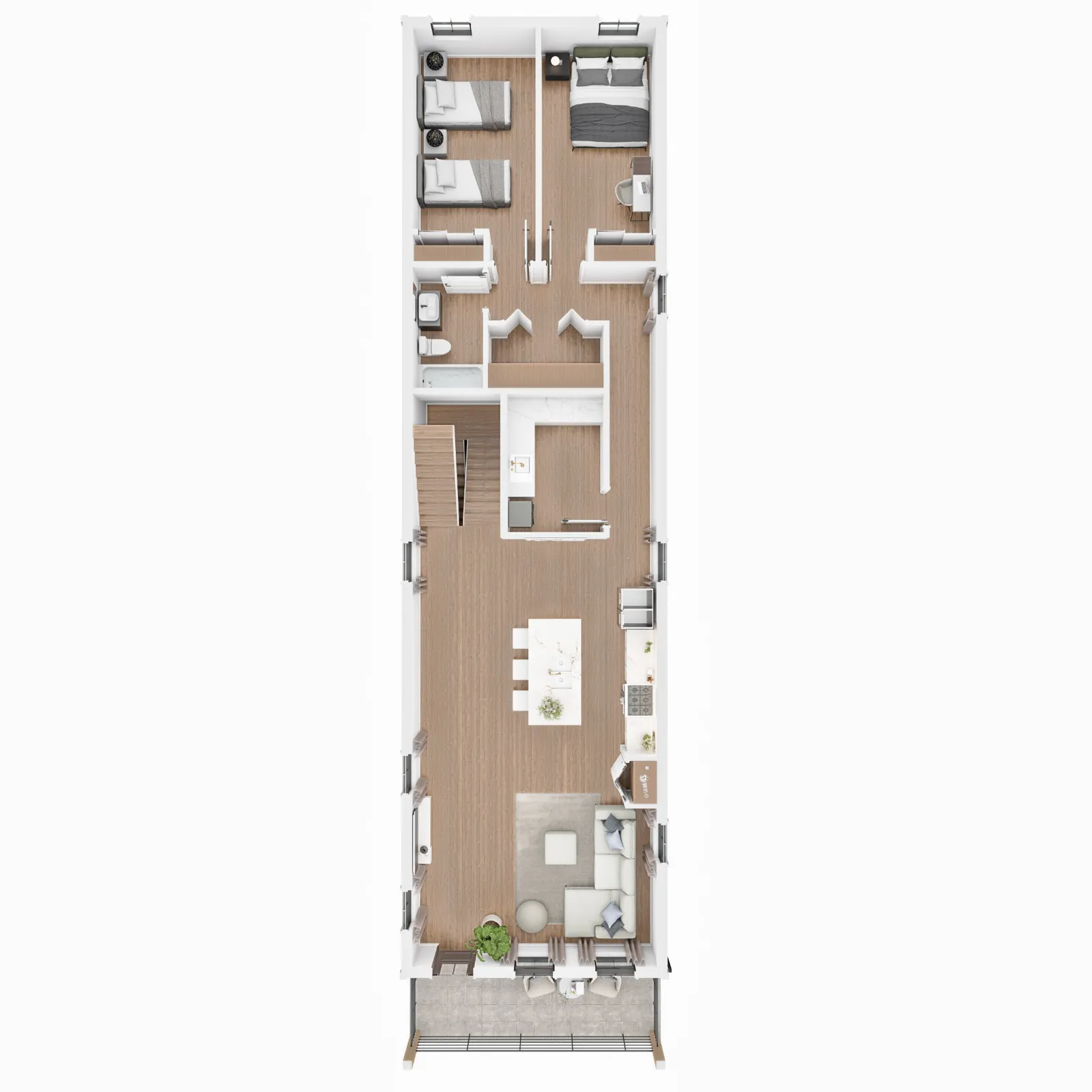 1819 E. 5th Avenue Level 2 - Second Floor architectural floor plan