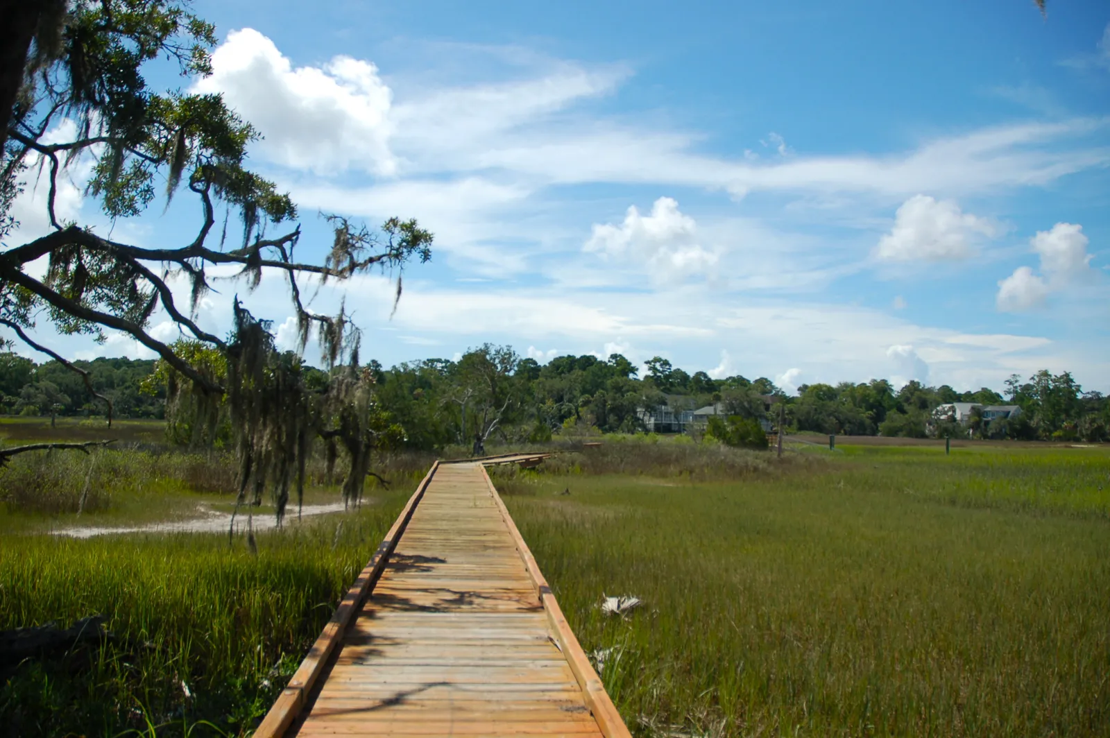 Shearwater Plantation community dock overlooking the tidal marsh in Hilton Head Island, SC