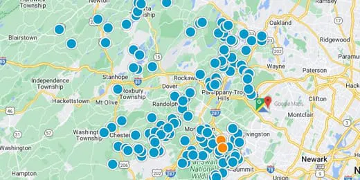 Northern New Jersey Real Estate Map Search