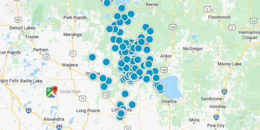 Pequot Lakes/Breezy Point Real Estate Map Search