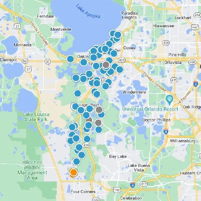 Winter Garden Interactive Real Estate Map Search